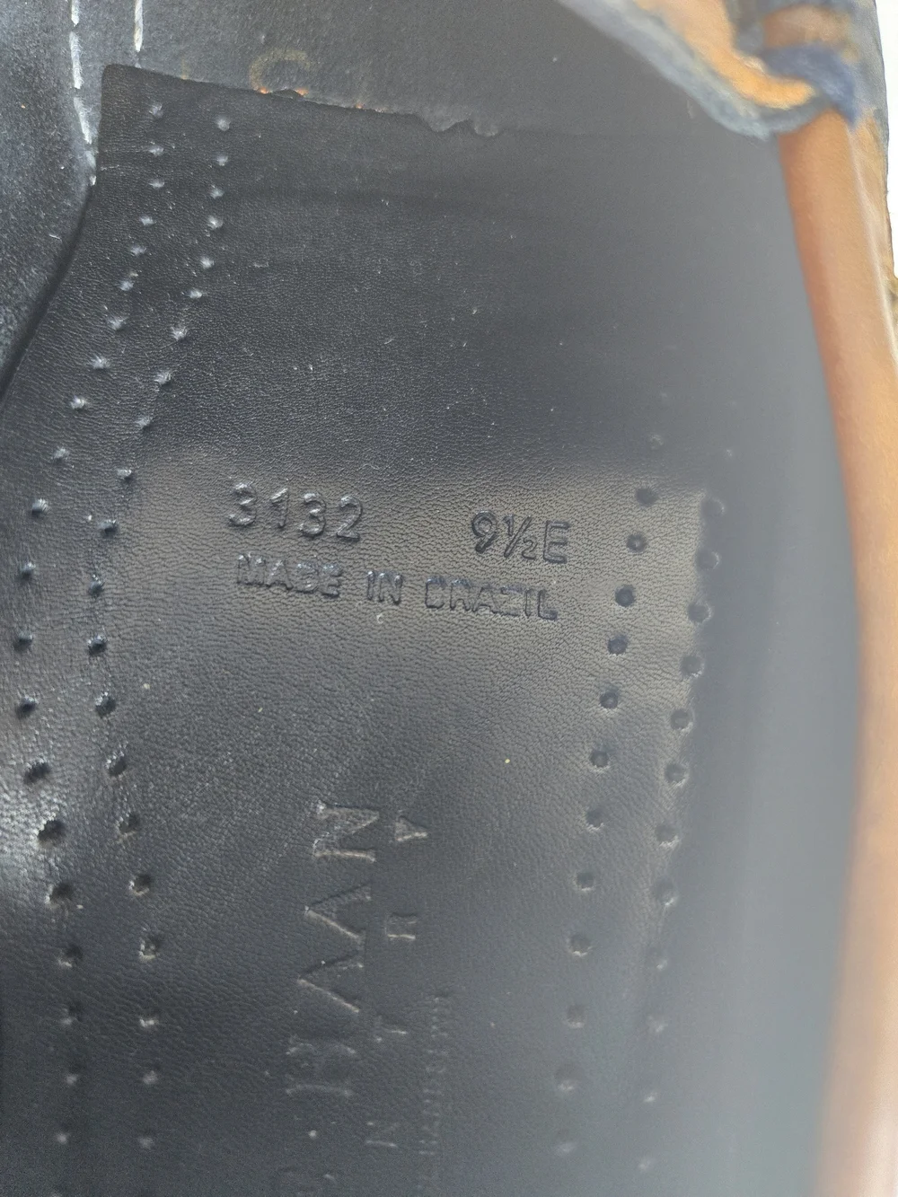 Cole Haan Brown Leather Tassel Slip-On Loafers